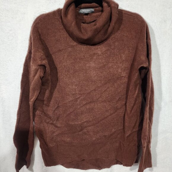 Burnt Orange Brown Turtleneck Thin Sweater - Picture 1 of 5